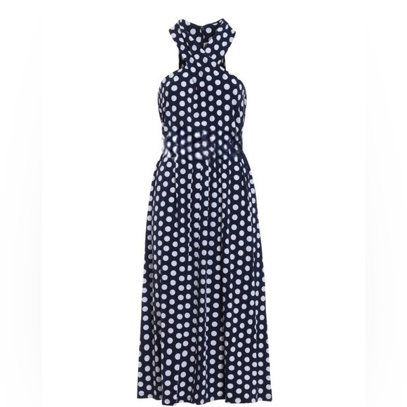 MICHAEL KORS Stretch viscose belt detailed Dress | Polka Dot Pattern Size:XS - Picture 12 of 16